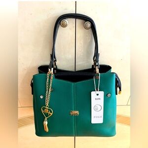 Green and Black Shoulder Bag